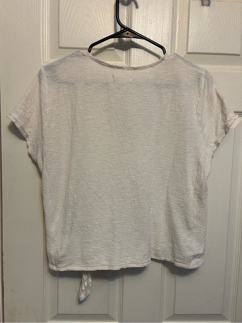 Women’s Madewell Texture & Thread Wrap Short Sleeve Top Medium - Picture 4 of 4